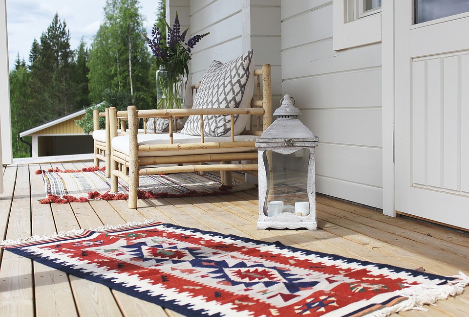 Sommarstugor och fritidhus altan uteplats